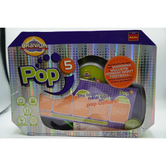 Cranium Pop 5 Party Game 2007 Hilarious Pop Culture Trivia Adults Complete Set - Picture 1 of 4